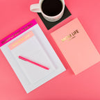 Mom Of The Year - Lined Notepad, To-Do List, Coral, Mom Gift
