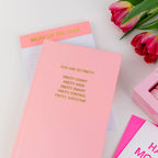 Mom Of The Year - Lined Notepad, To-Do List, Coral, Mom Gift