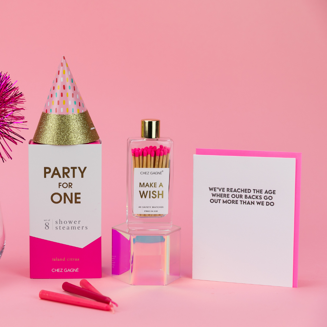 Make A Wish - Glass Bottle Safety Matches, Birthday Gift