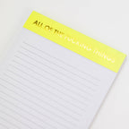 All of the Fucking Things - Lined Notepad, Funny Gift