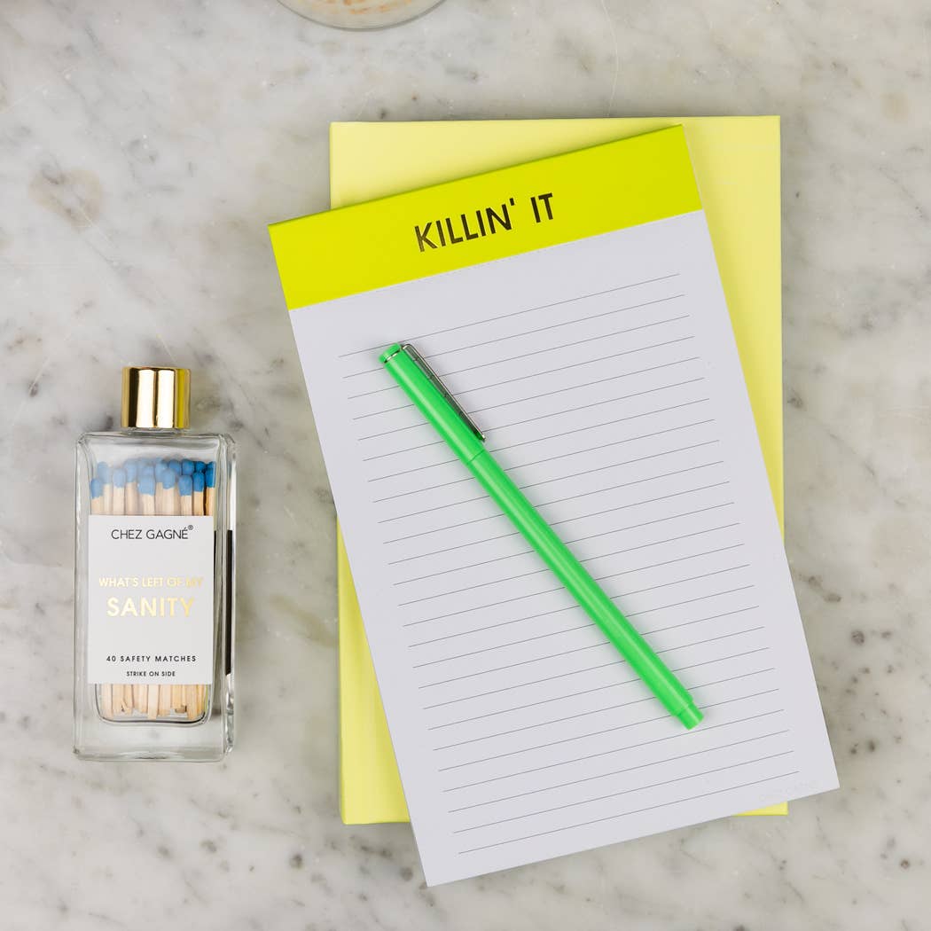 Killin' It - Lined Notepad, To-Do List, Funny Gift