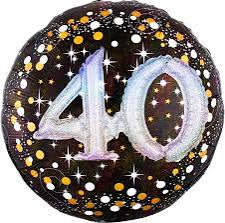27” Anagram holographic multi-balloon 40 Celebration Foil Balloon