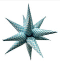 40” Blue gingham starburst