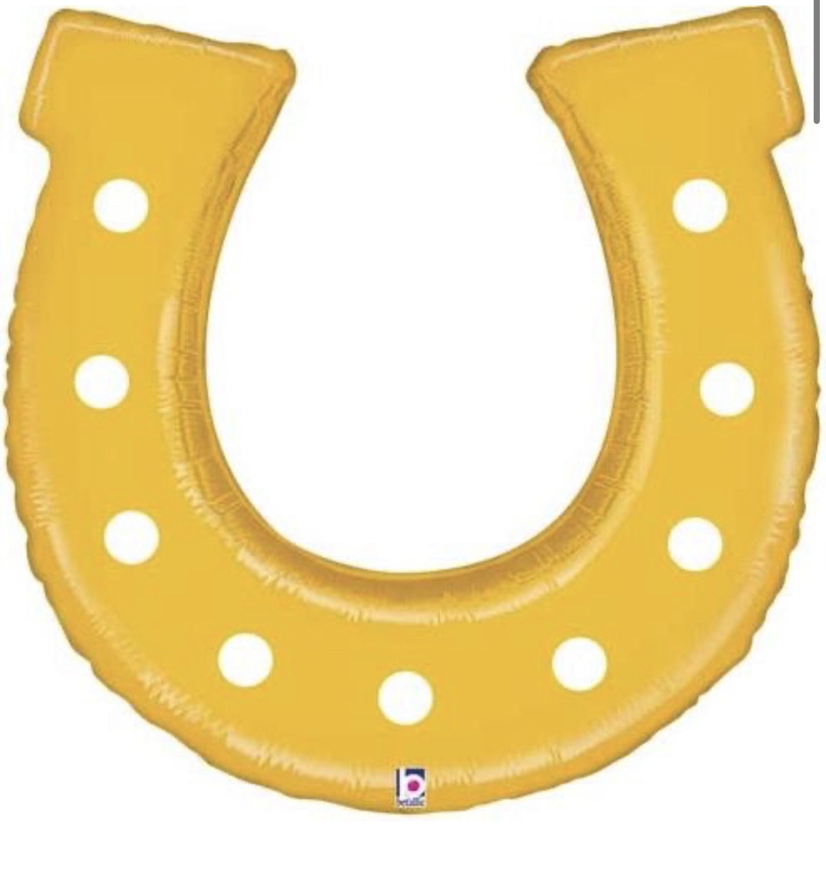 25” gold horse, shoe foil