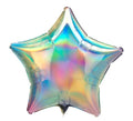 Anagram, iridescent, 18 inch star foil balloon