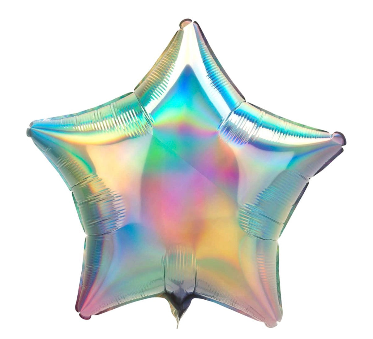 Anagram, iridescent, 18 inch star foil balloon