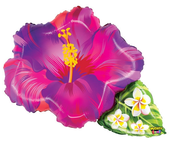 31” Betallic non-foil shape Hawaiian flower