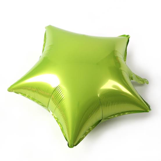 18” Brava Lime Green Star Foil Balloon