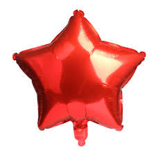 18” Brava Red Star Foil Balloon