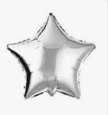 18” Brava Sliver Star Foil Balloon