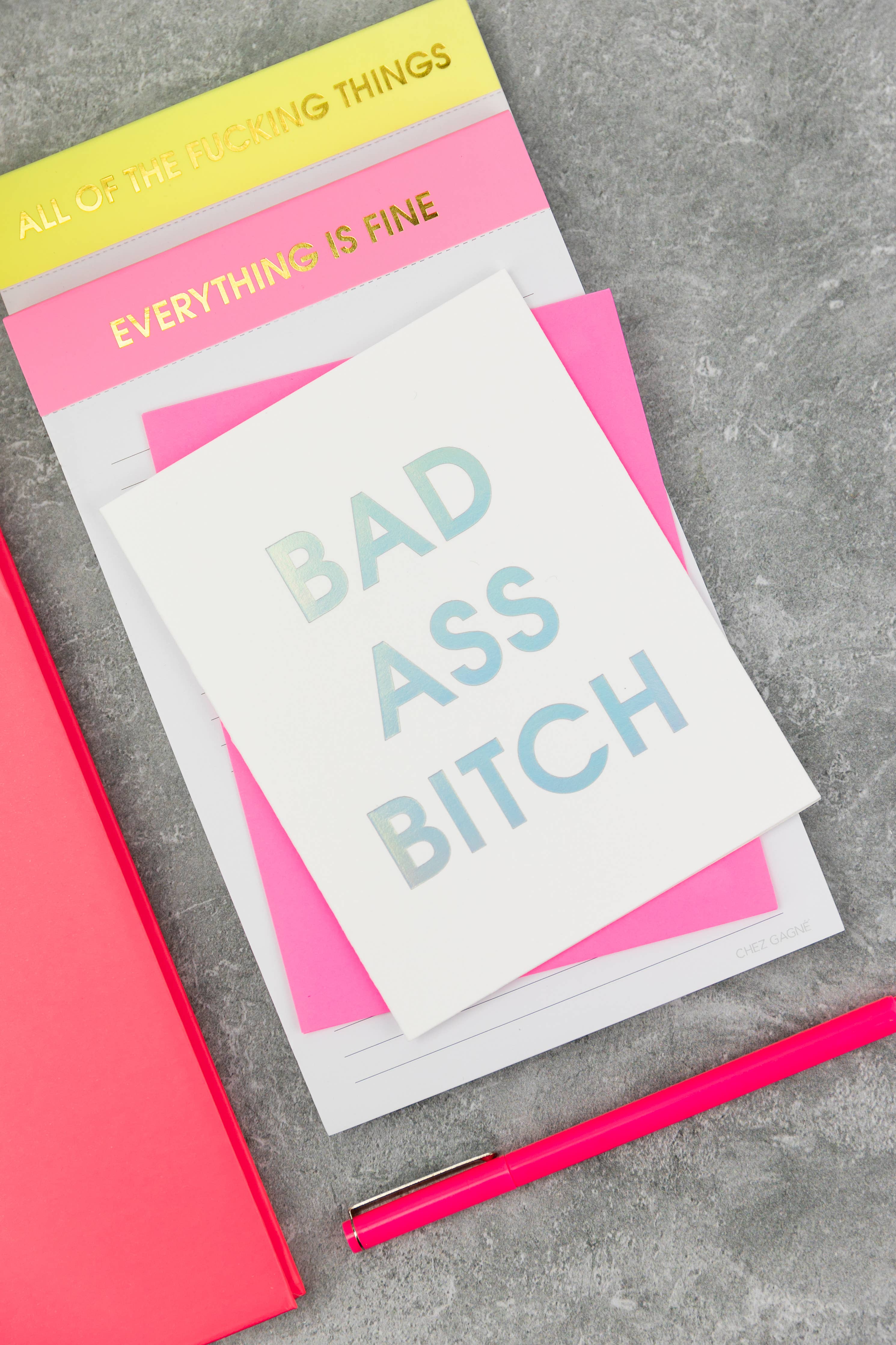 All of the Fucking Things - Lined Notepad, Funny Gift