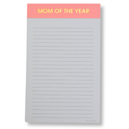 Mom Of The Year - Lined Notepad, To-Do List, Coral, Mom Gift