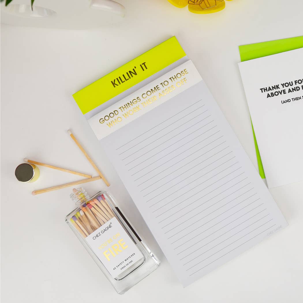 Killin' It - Lined Notepad, To-Do List, Funny Gift