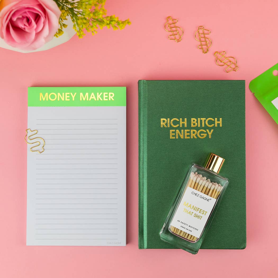 Rich Bitch Energy - Daily Journal, Manifesting Funny Gift
