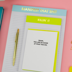Killin' It - Lined Notepad, To-Do List, Funny Gift